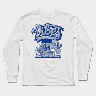 Vibes French Blue Long Sleeve T-Shirt